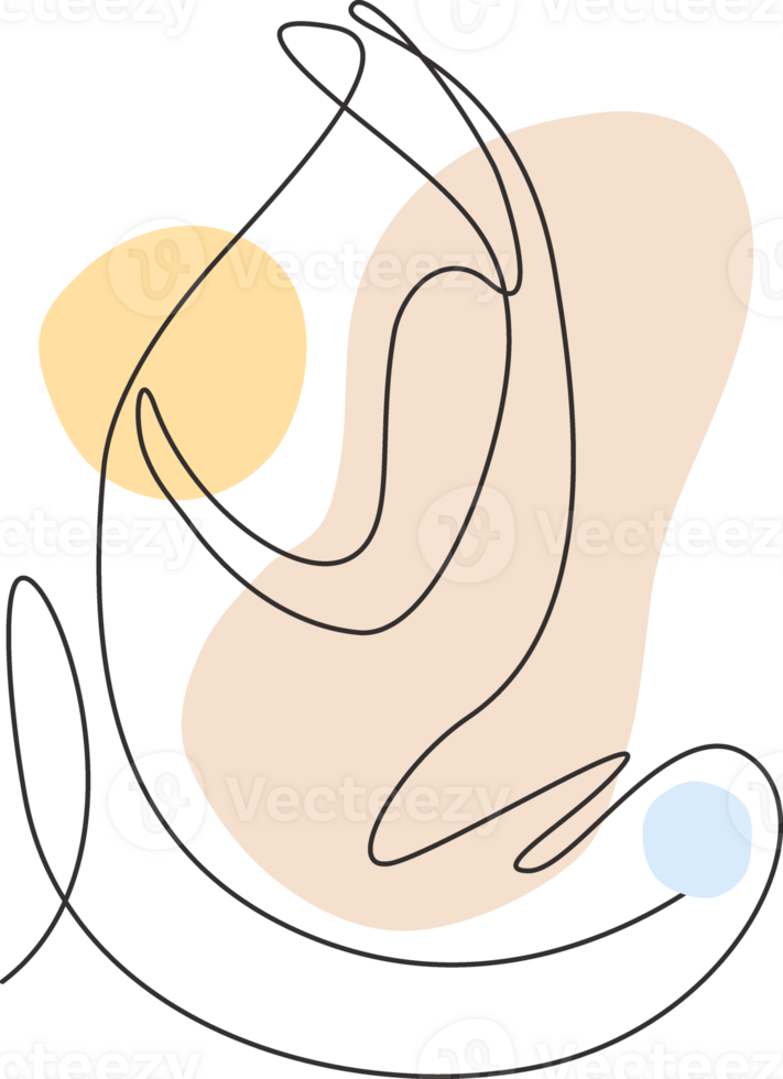 Single kontinuierlich Linie Zeichnung schön ästhetisch Porträt Frau abstrakt Gesicht. ziemlich sexy Modell- weiblich Silhouette minimalistisch Stil Konzept. modisch einer Linie zeichnen Design Grafik Illustration png