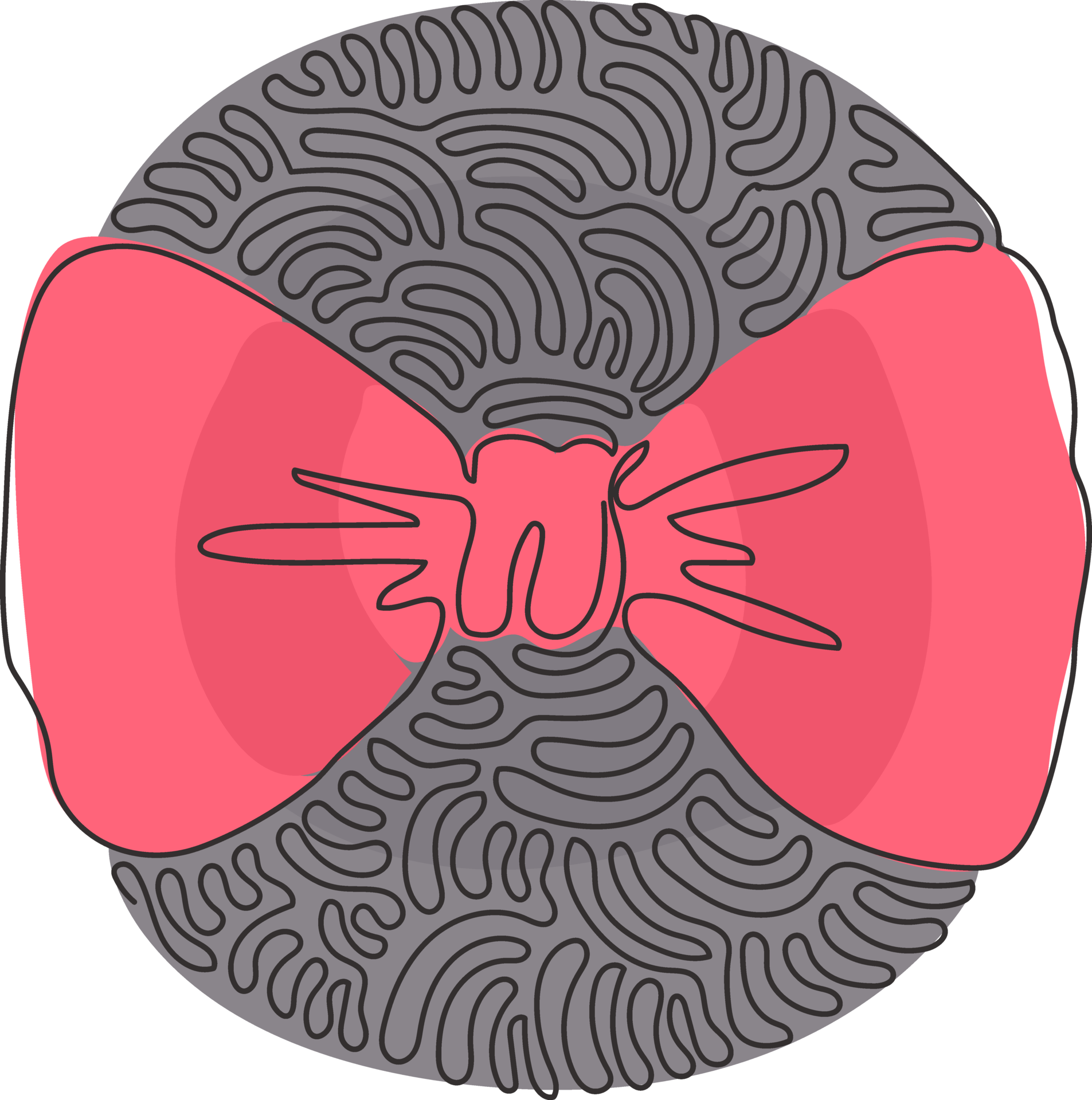 Continuous One Line Drawing Stylish Bow Tie Icon Realistic Formal Wear continuous-one-line-drawing-stylish-bow-tie-icon-realistic-formal-wear