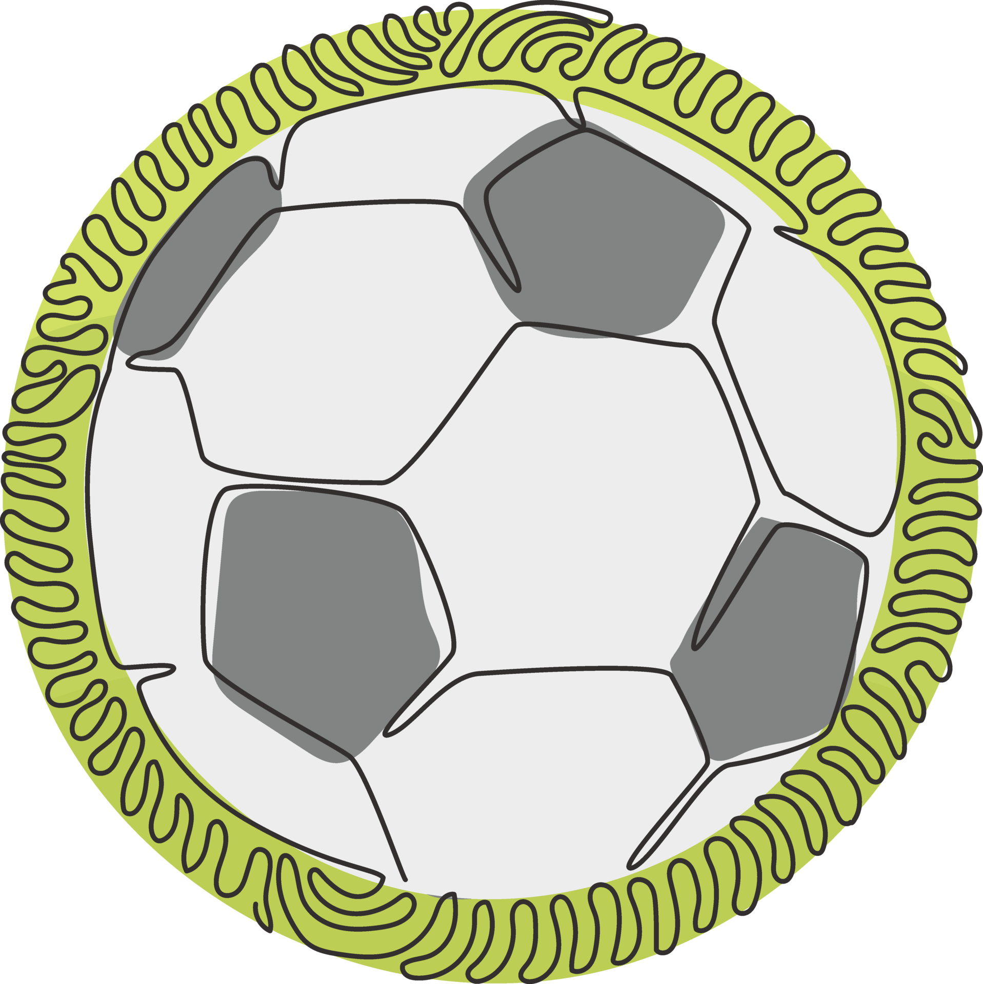 Design PNG E SVG De Bola De Futebol Amarela Para Camisetas