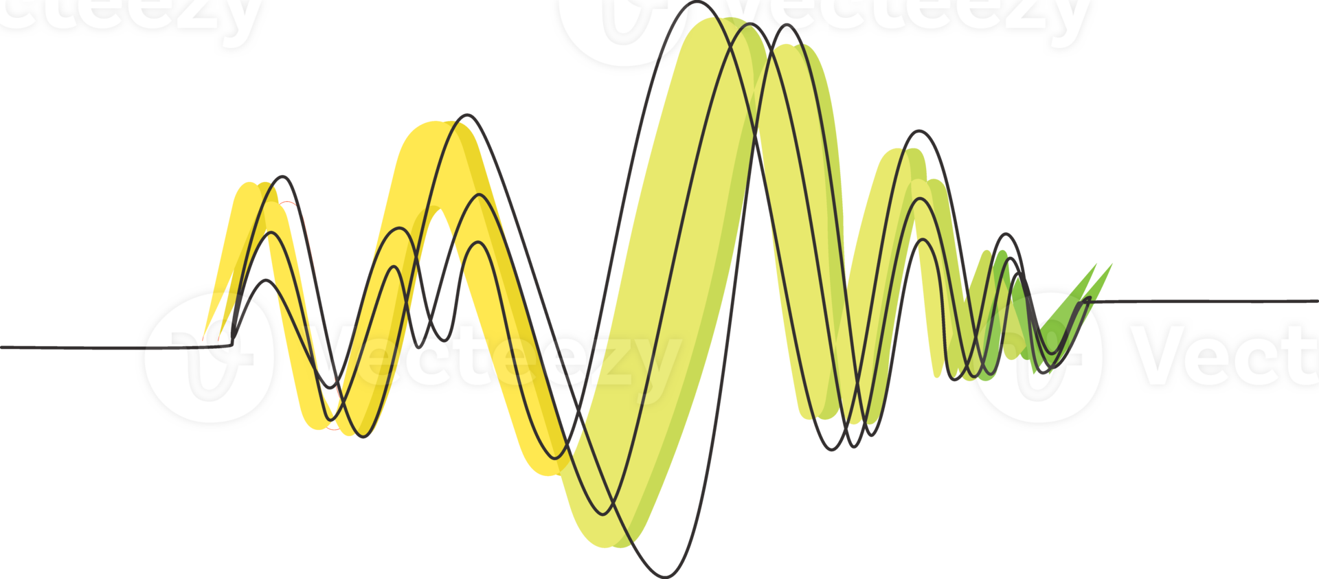 continuo uno línea dibujo sonido ondas. audio jugador. audio igualada tecnología, legumbres musical. música audio frecuencia, voz línea forma de onda radio señal. soltero línea dibujar diseño gráfico png