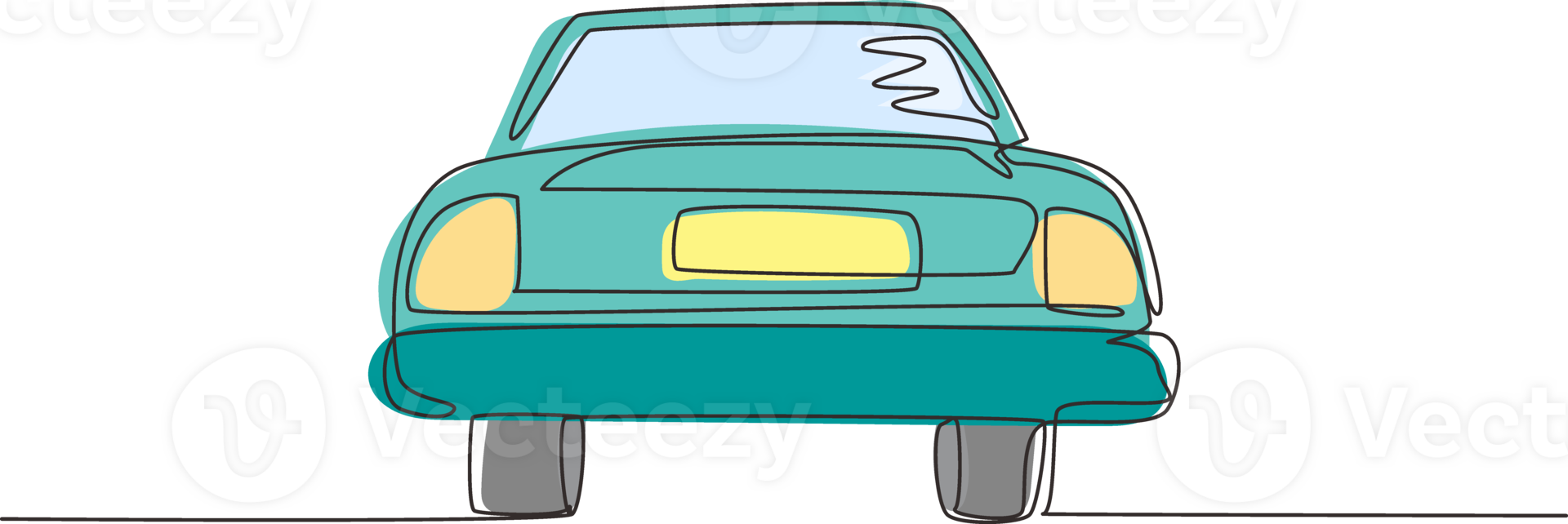 Continuous one line drawing cabriolet car. Luxury sport business comfortable wageningen cabrio automobile supercar. Classic motor vehicle model. Single line draw design graphic illustration png
