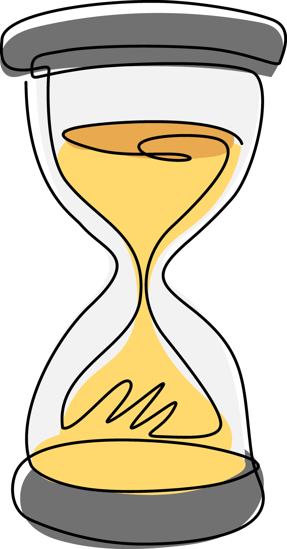 soltero uno l nea dibujo Cl sico reloj de arena reloj de arena