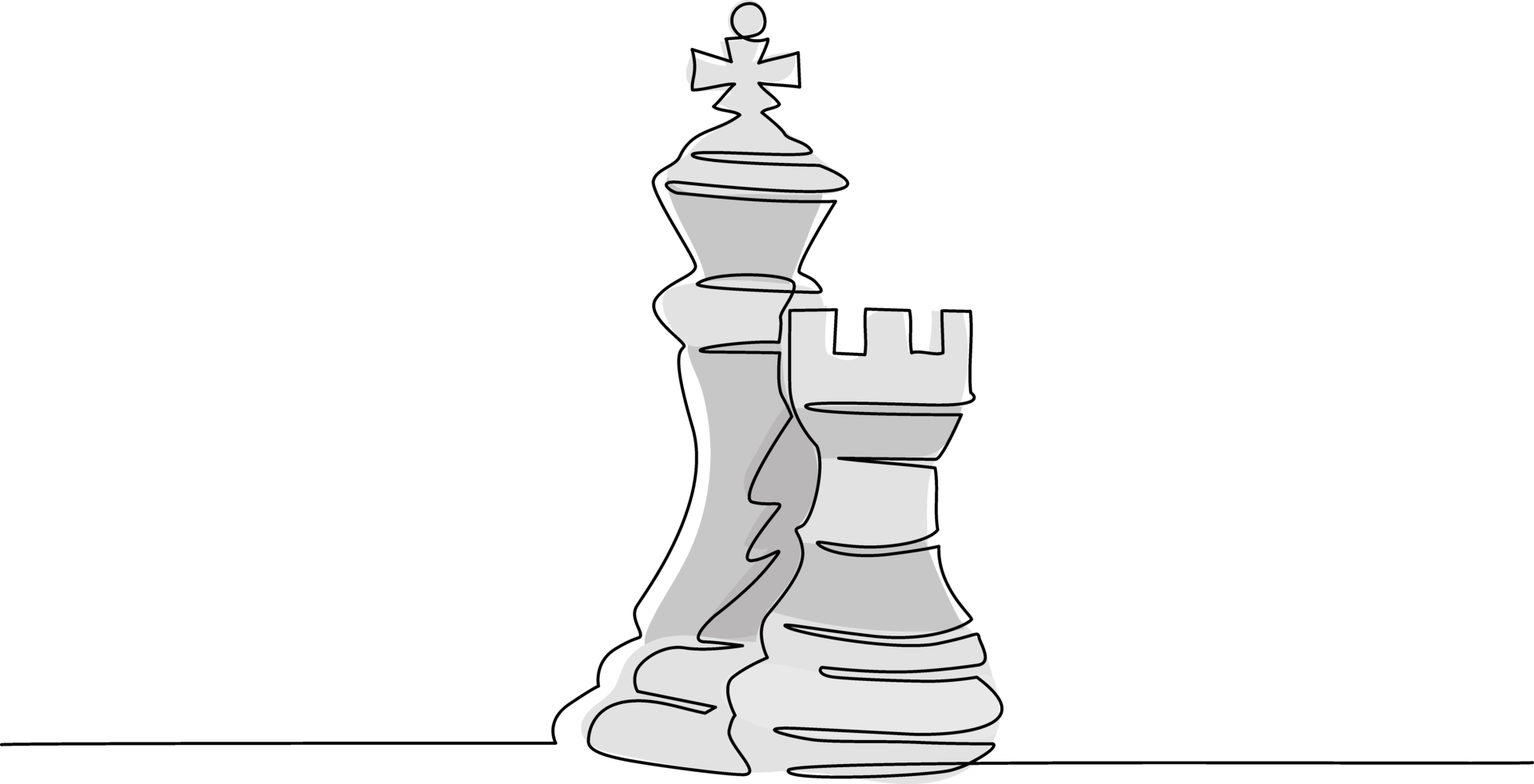 Single one line drawing chess pieces aligned, luxury hand drawn or  engraving. King, Queen, Bishop, Knight, Rook, Pawn. Leader success concept.  Continuous line draw design graphic vector illustration 23866745 Vector Art  at