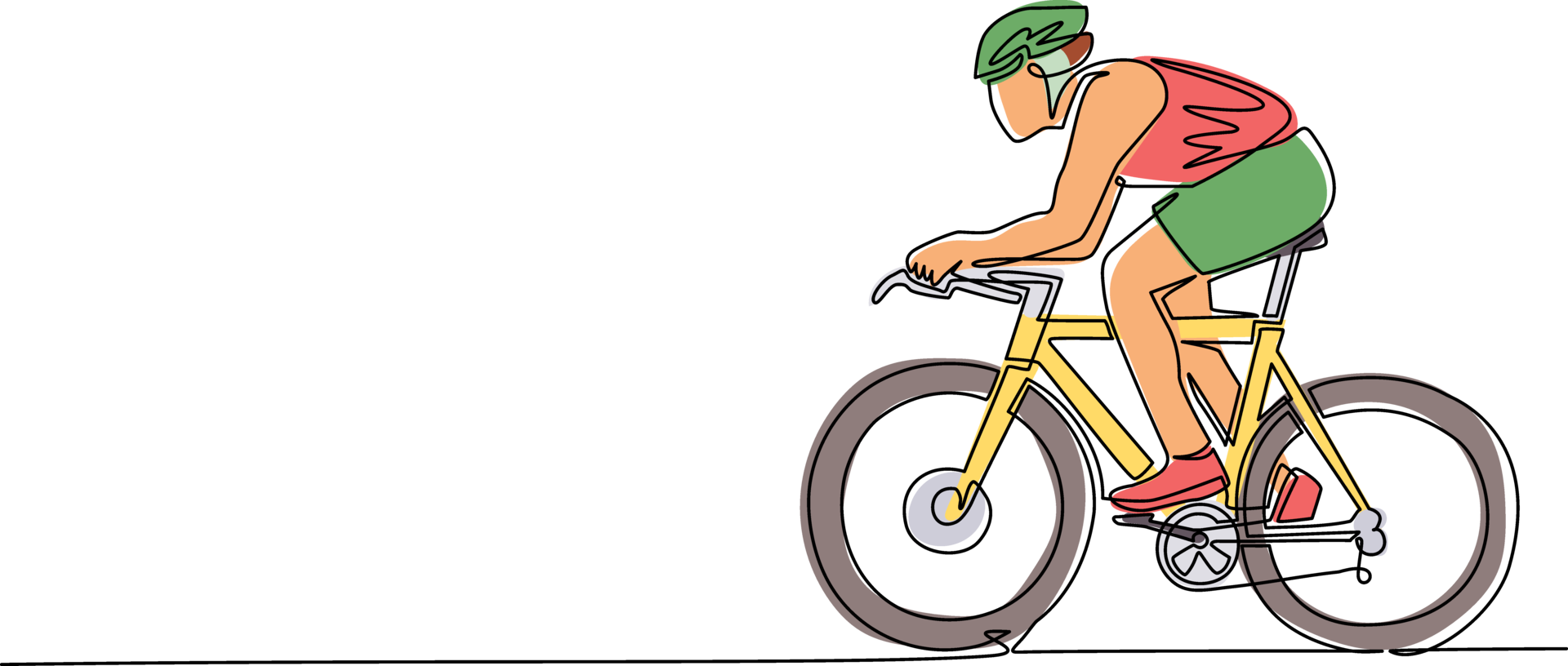 Single continuous line drawing man bicycle racer improve his speed at  training session getting out of smartphone screen. Mobile sport play  matches. Online bicycle game app. One line draw design vector 10336912