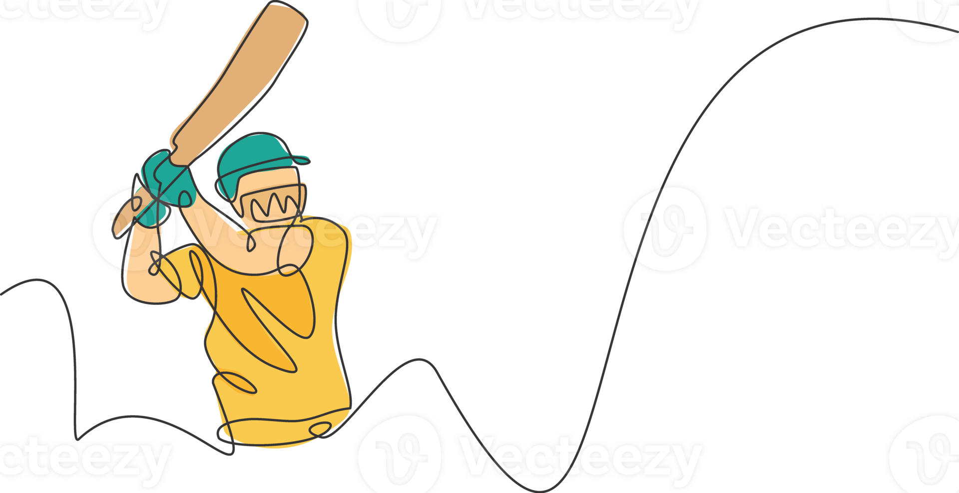 One continuous line drawing of young sporty man baseball player focus practice to throw the ball