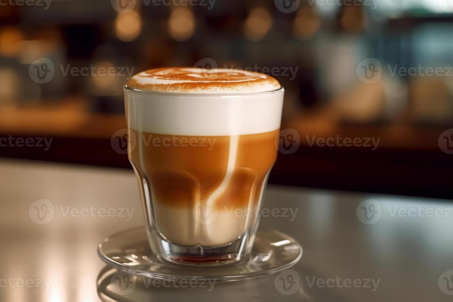 Close-up Macchiato, Coffee. . photo