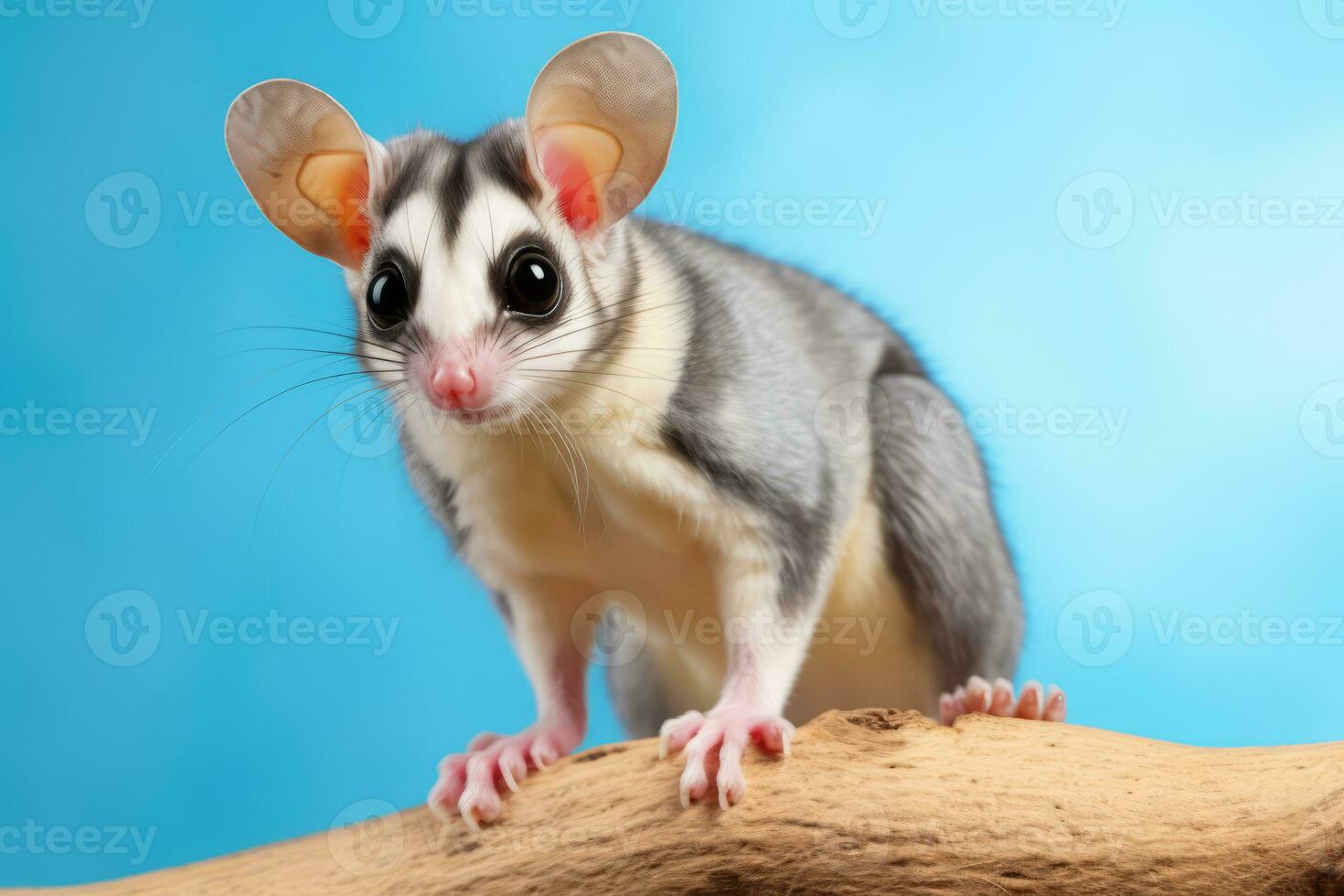 Very cute Sugar Glider in nature, national geography, Wide life animals. AI Generated. photo