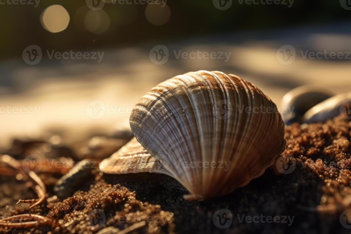 Clam in nature, national geography, Wide life animals. . photo