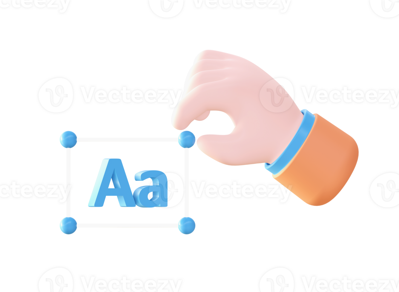3d Creative hand icon for UI UX web mobile apps social media ads design png