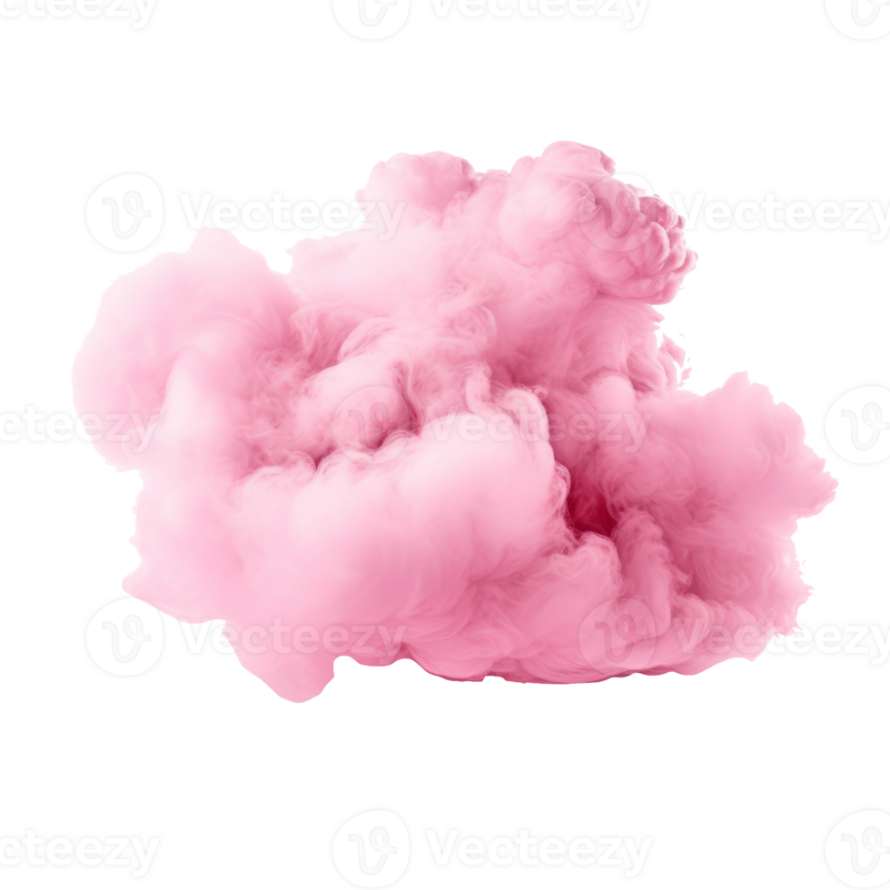 Pink cloud isolated png