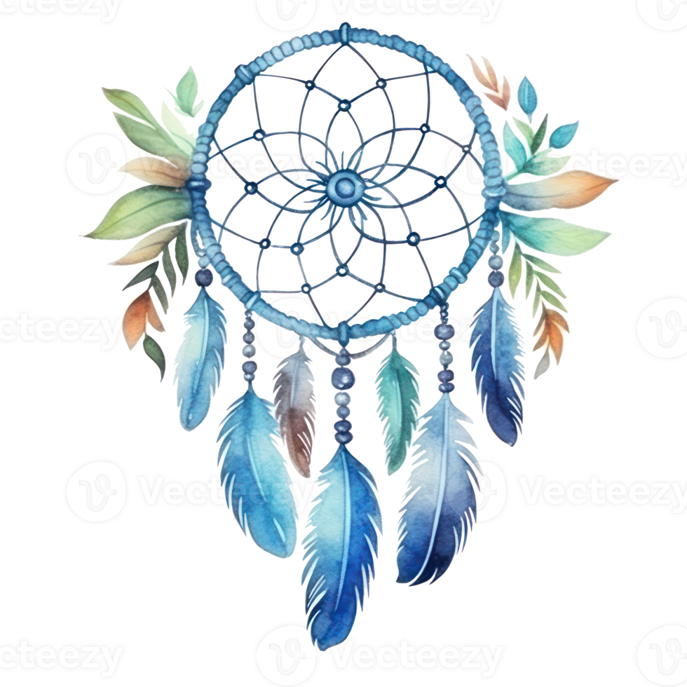 Watercolor dream catcher isolated png