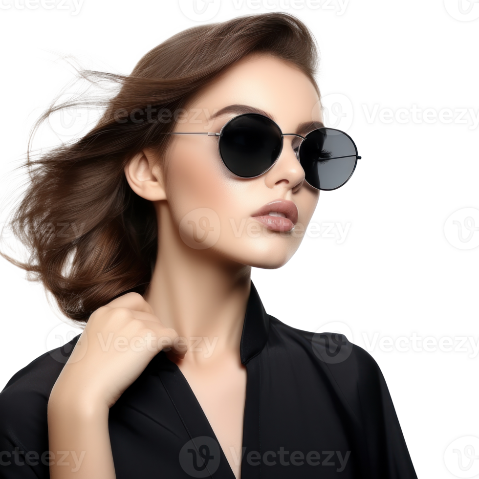 Beautiful model girl isolated png