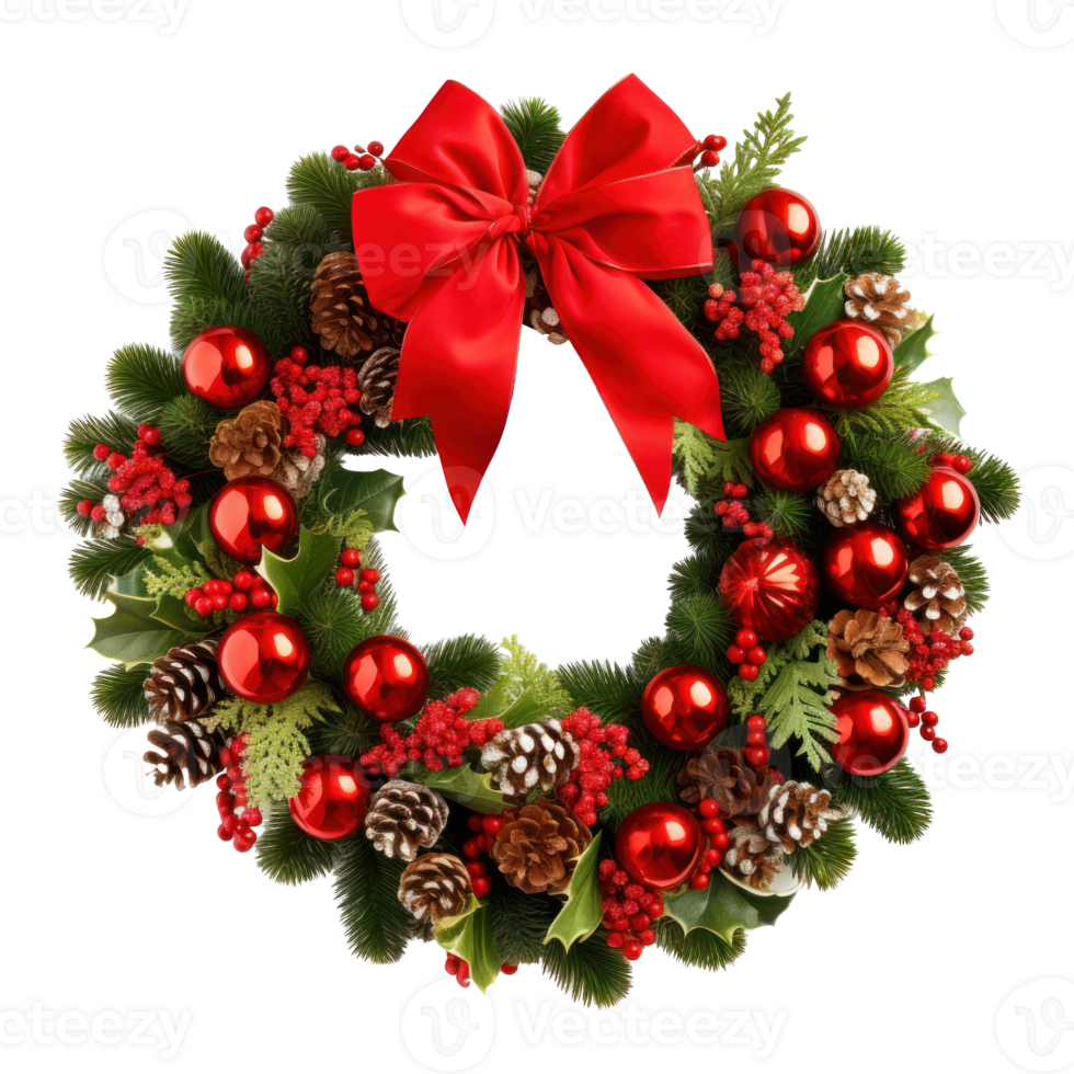 Christmas wreath isolated png