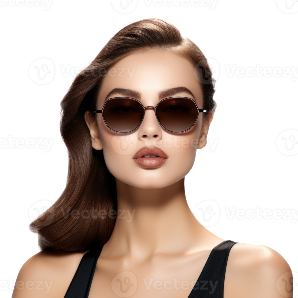 Beautiful model girl isolated png