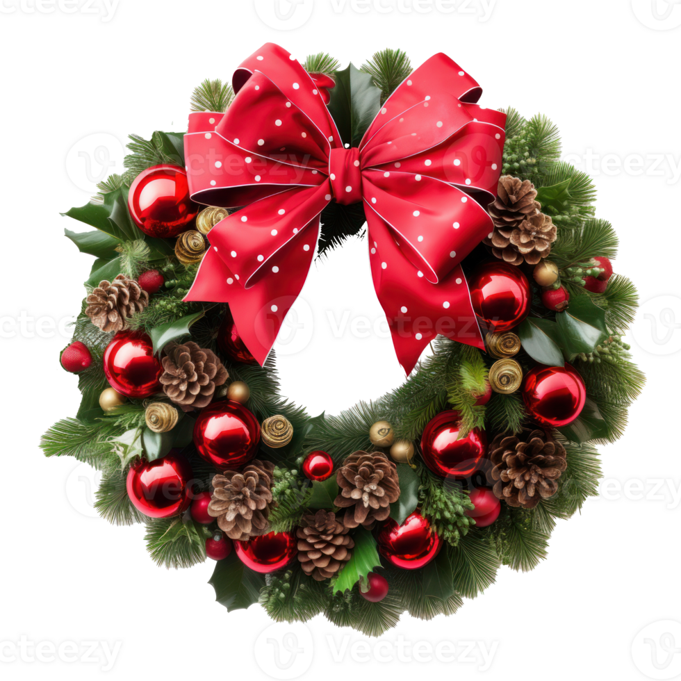 Christmas wreath isolated png