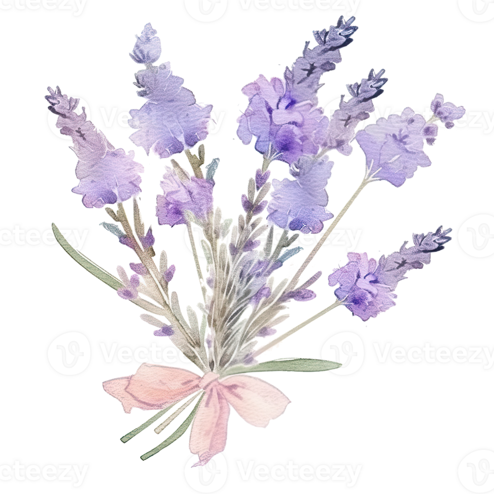Watercolor lavender background png