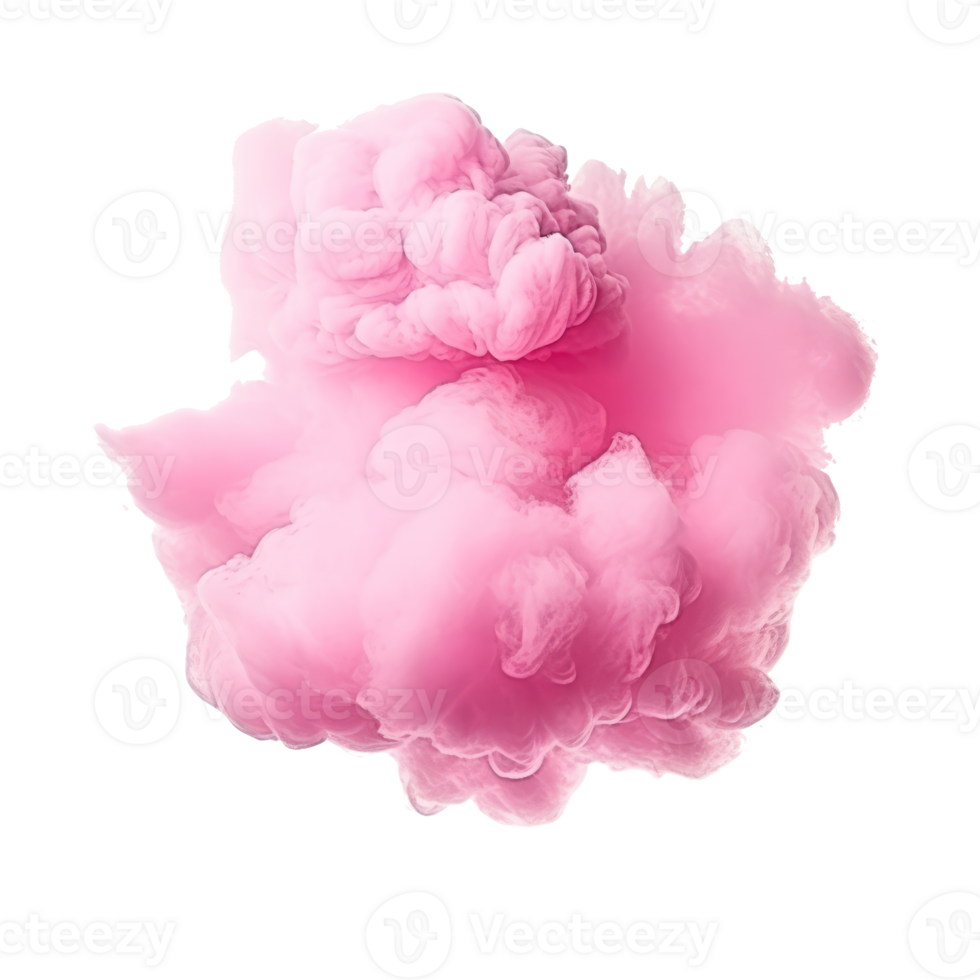 Pink cloud isolated png