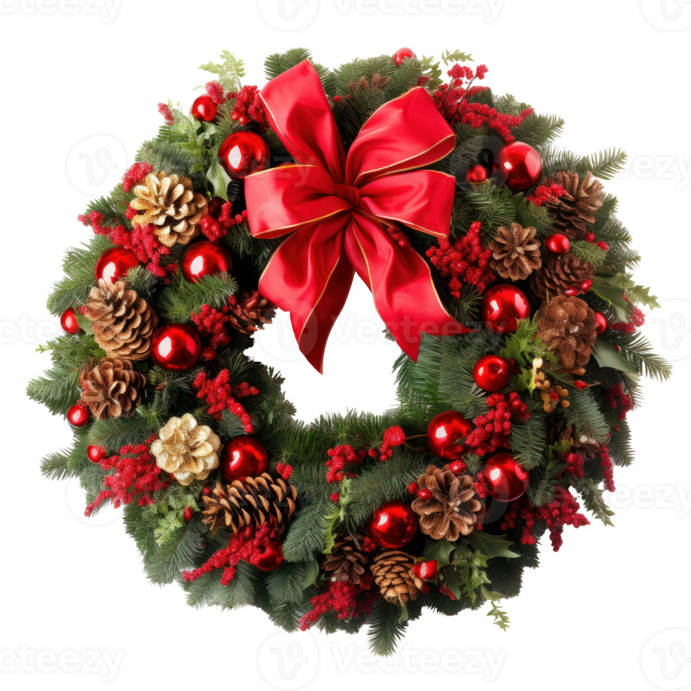 Christmas wreath isolated png