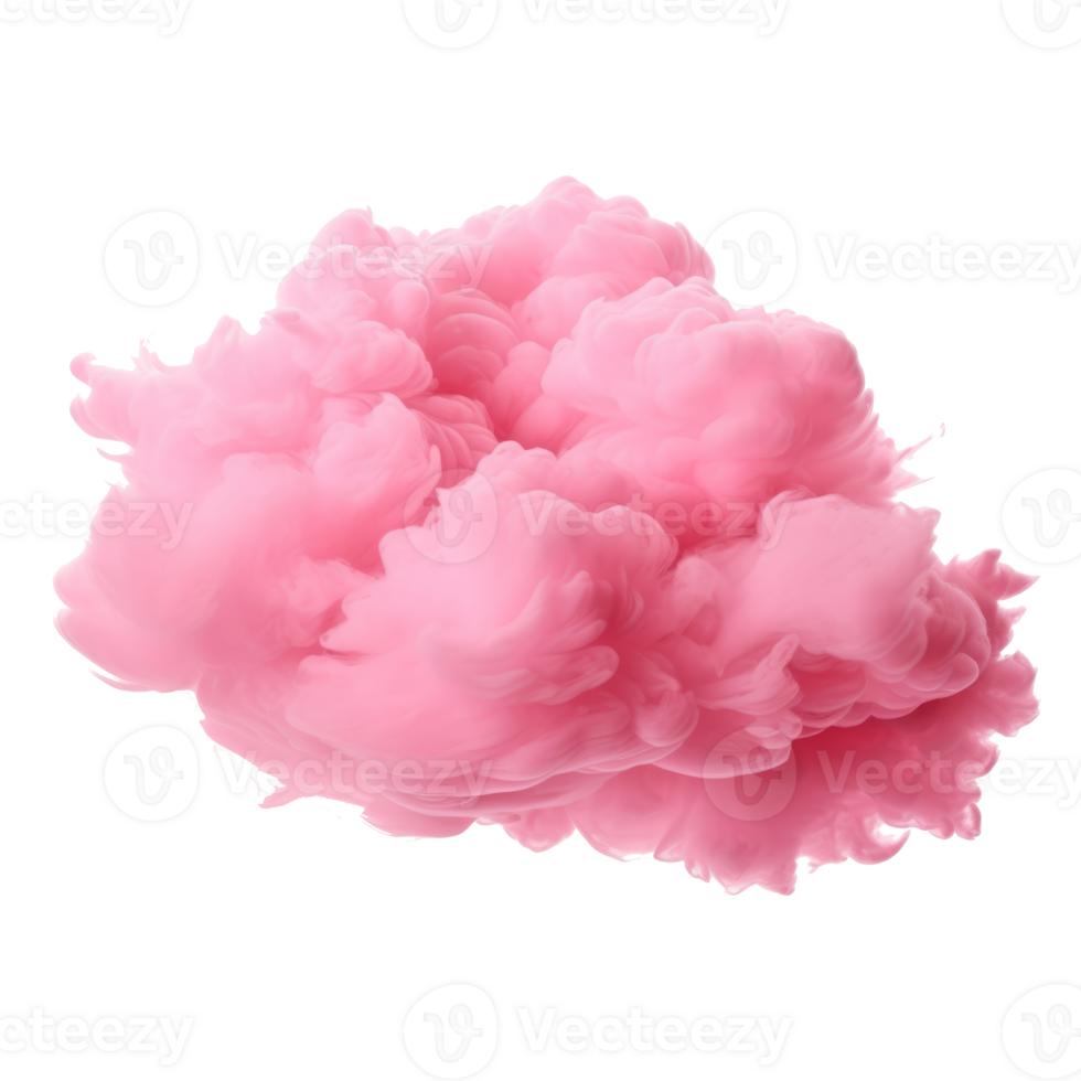 Pink cloud isolated png