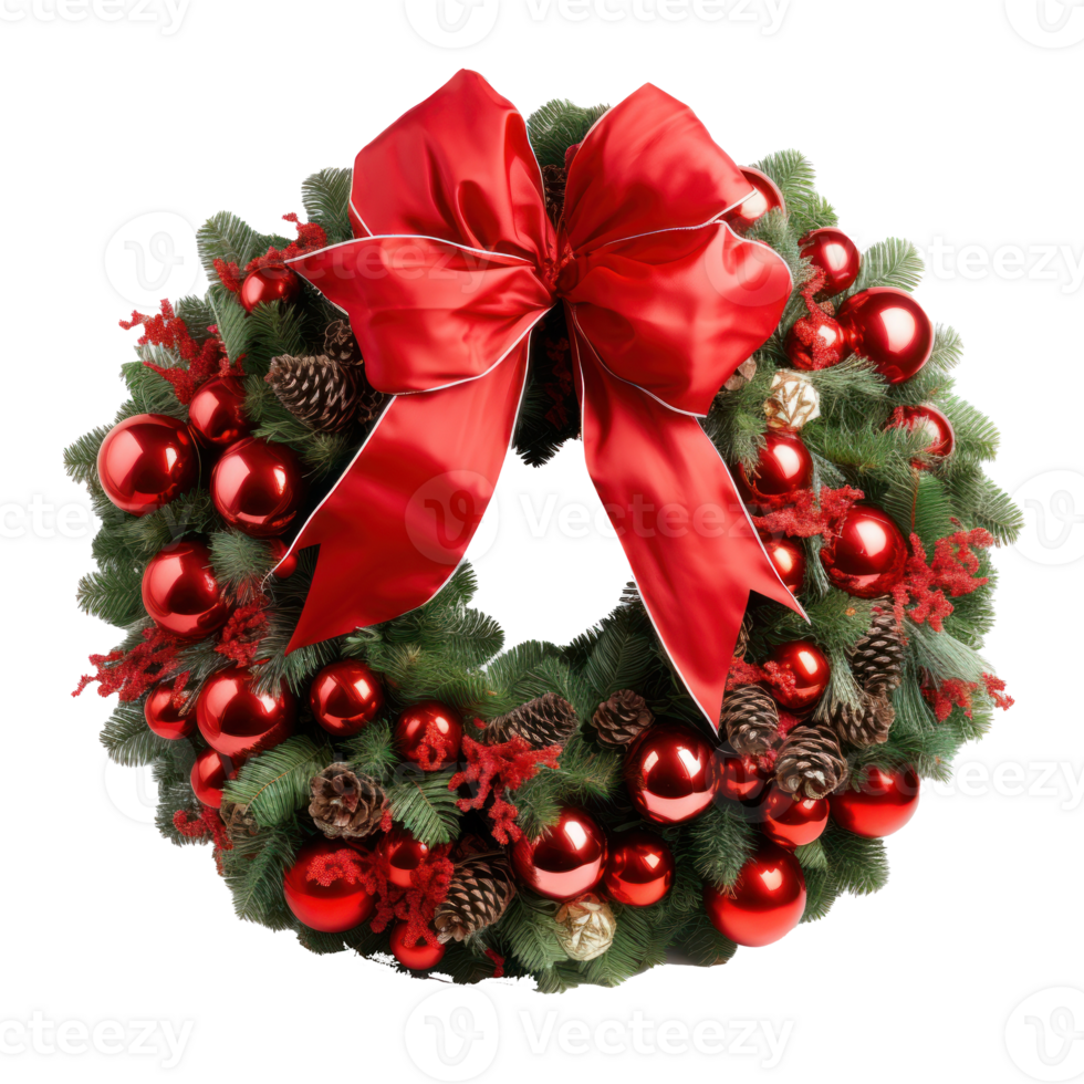 Christmas wreath isolated png