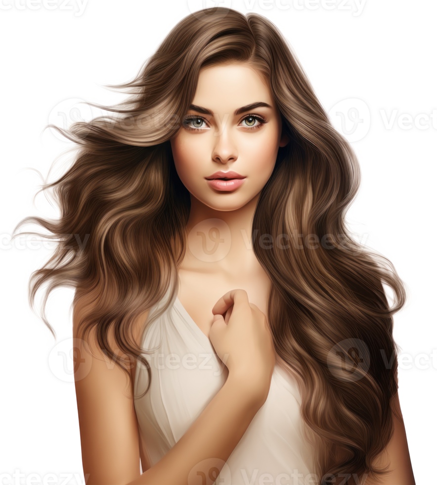 Beautiful model girl isolated png