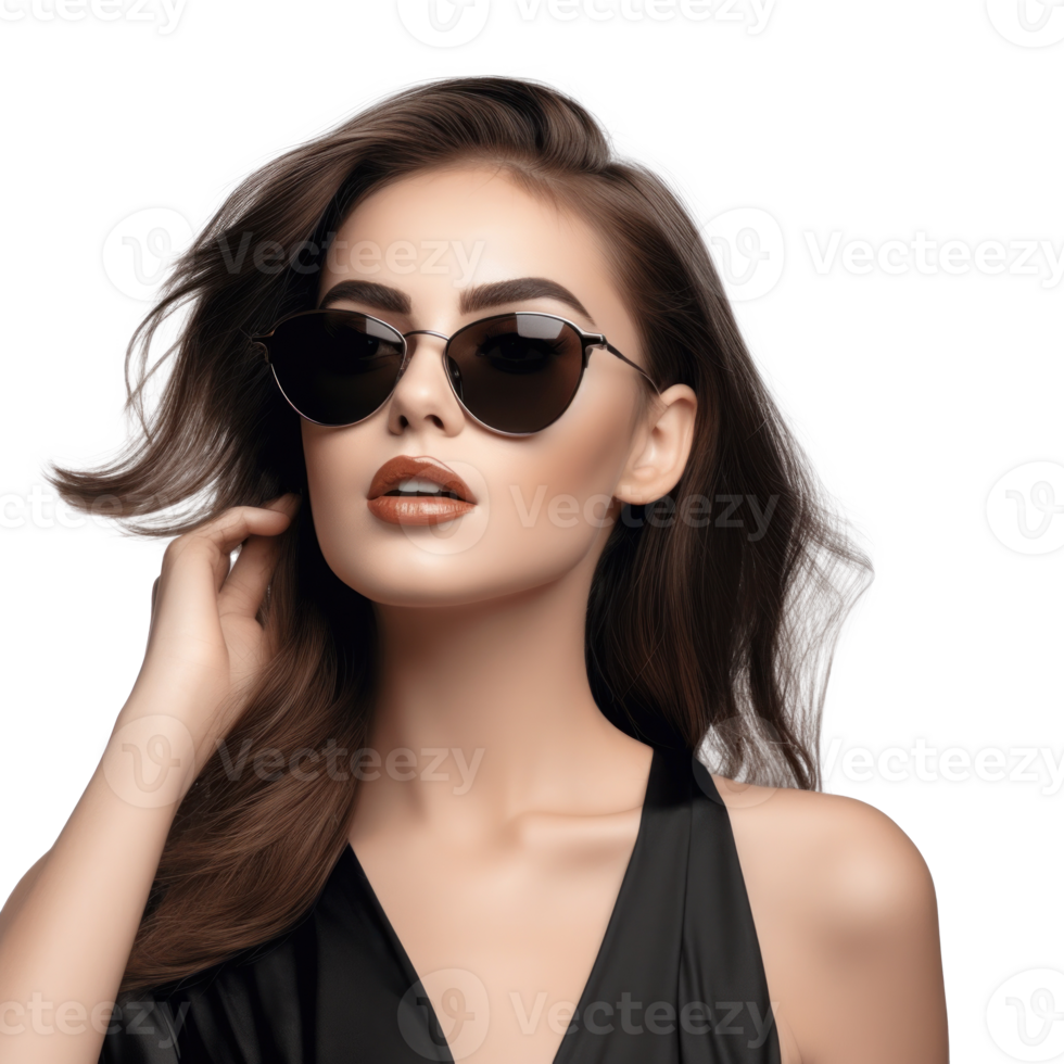 Beautiful model girl isolated png