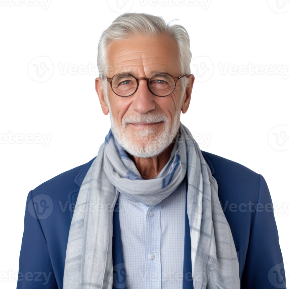 Elderly man isolated png