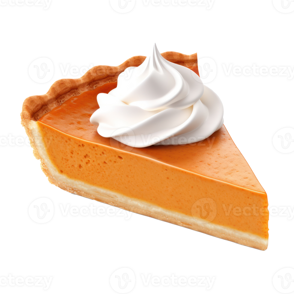 Pumpkin pie isolated png