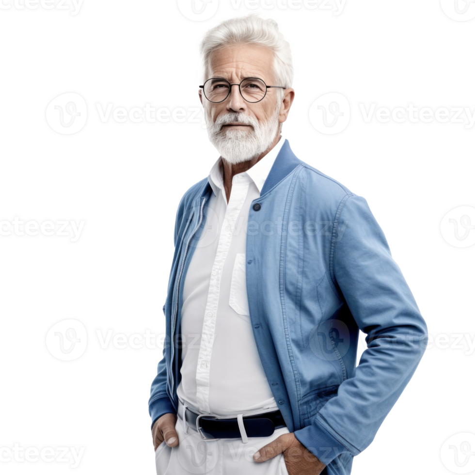 Elderly man isolated png