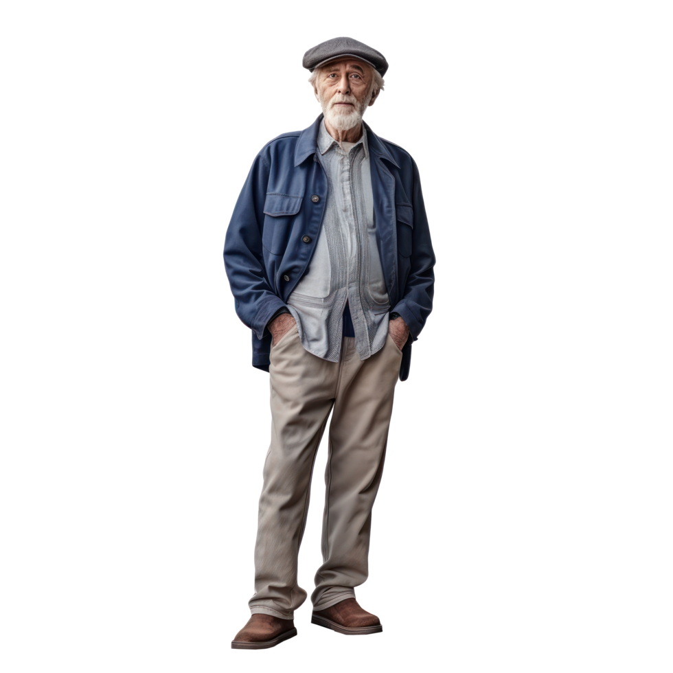 Elderly man isolated png