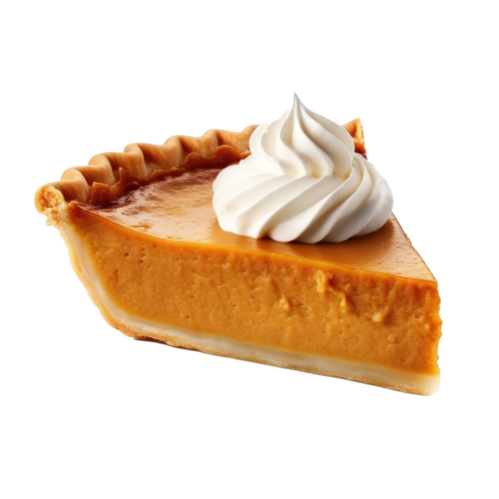 Pumpkin pie isolated png