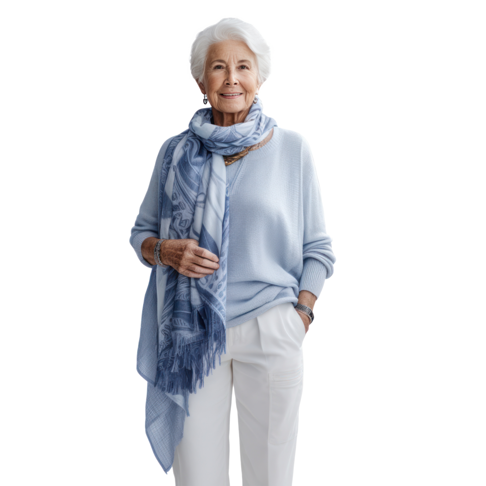 Elderly woman isolated png