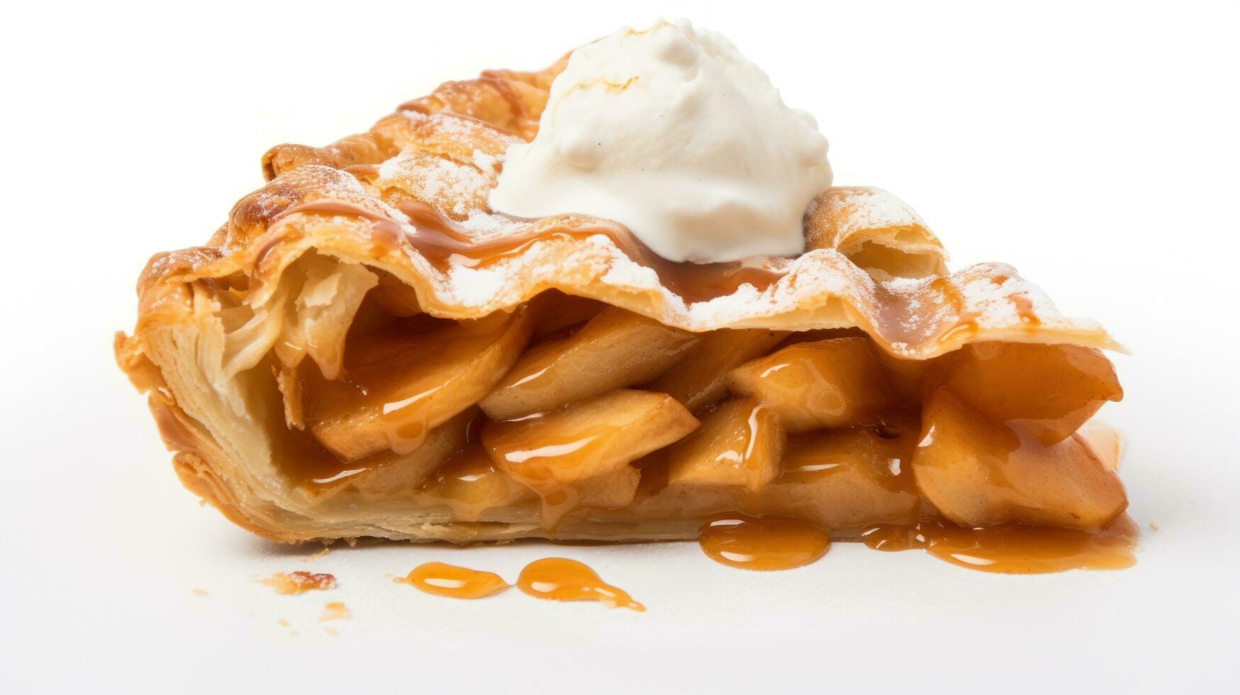 Sweet tasty apple pie photo