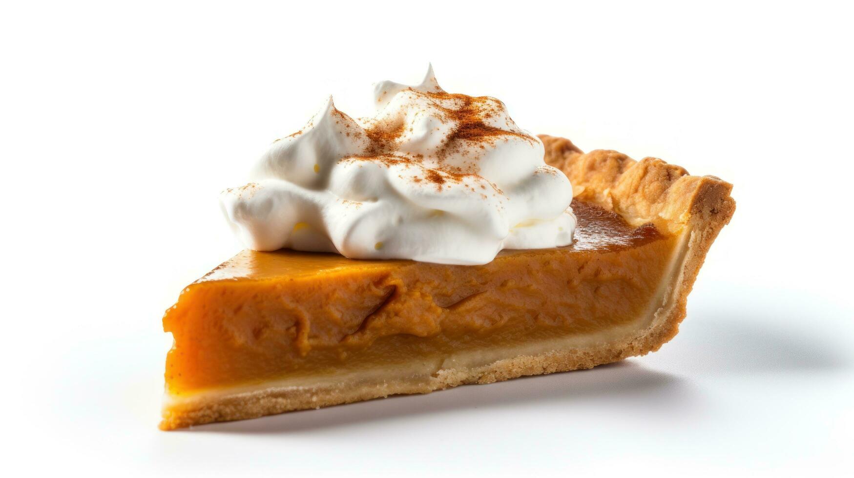 Pumpkin pie isolated photo