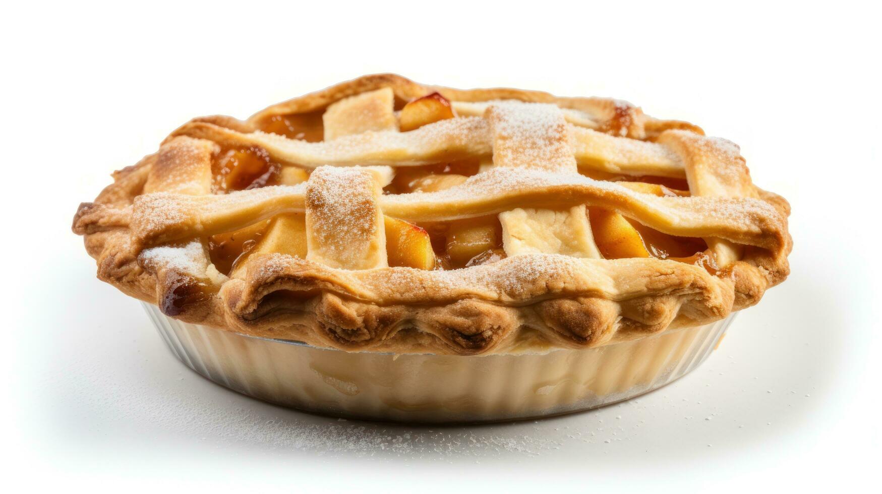 Sweet tasty apple pie photo