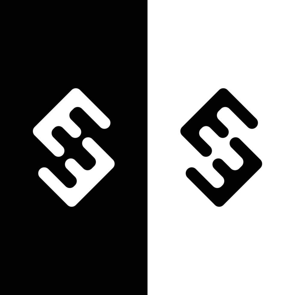 Sophisticated Simplicity Embracing the Minimalist Letter SE Logo vector