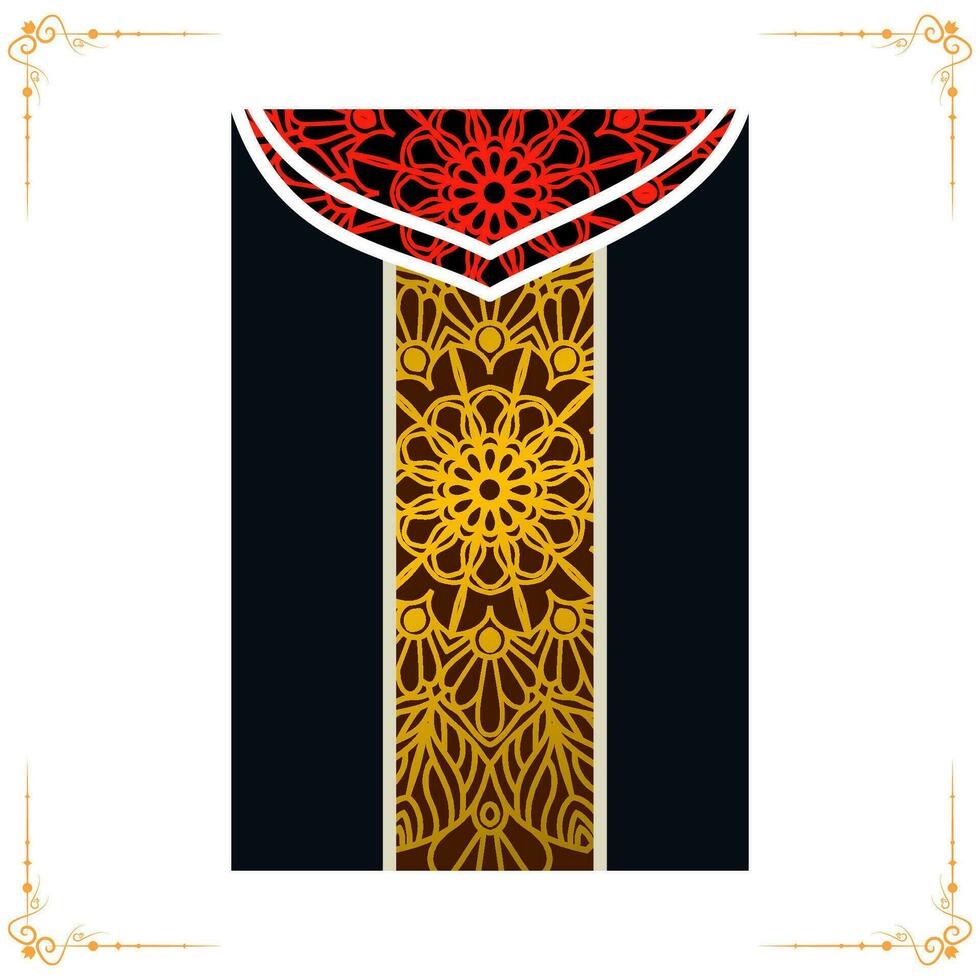 Background template with mandala pattern design vector