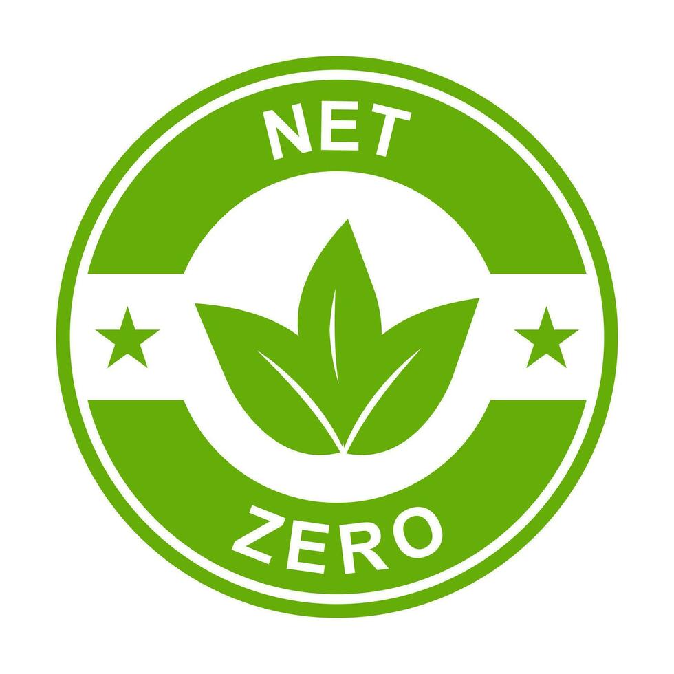 red cero carbón huella icono vector emisiones gratis No atmósfera contaminación co2 neutral sello para gráfico diseño, logo, sitio web, social medios de comunicación, móvil aplicación, ui