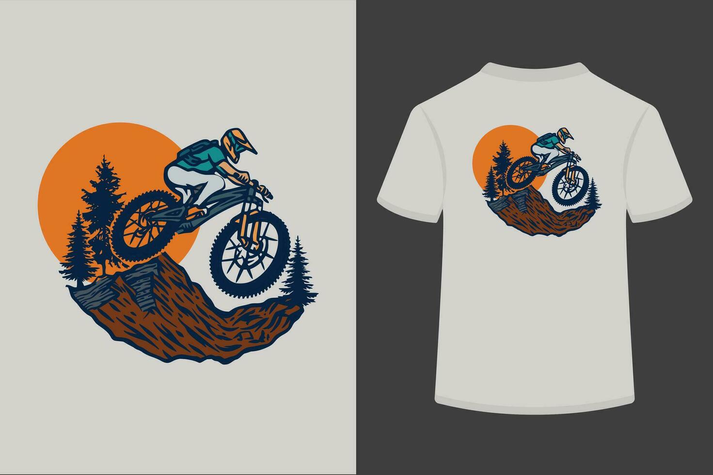 Ride the Wind, Embrace the Mountains, Find Your Serenity Amongst the Pines vector T-Shirt design.