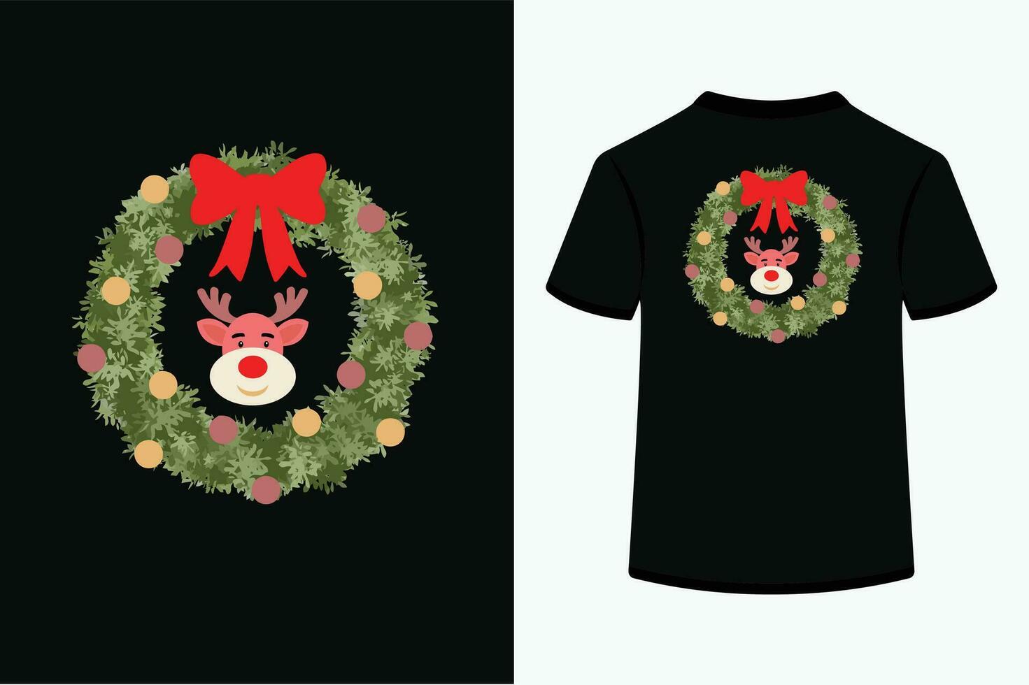 alegre Navidad vector camiseta diseño.