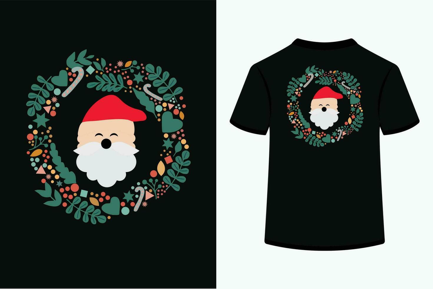 alegre Navidad vector camiseta diseño.