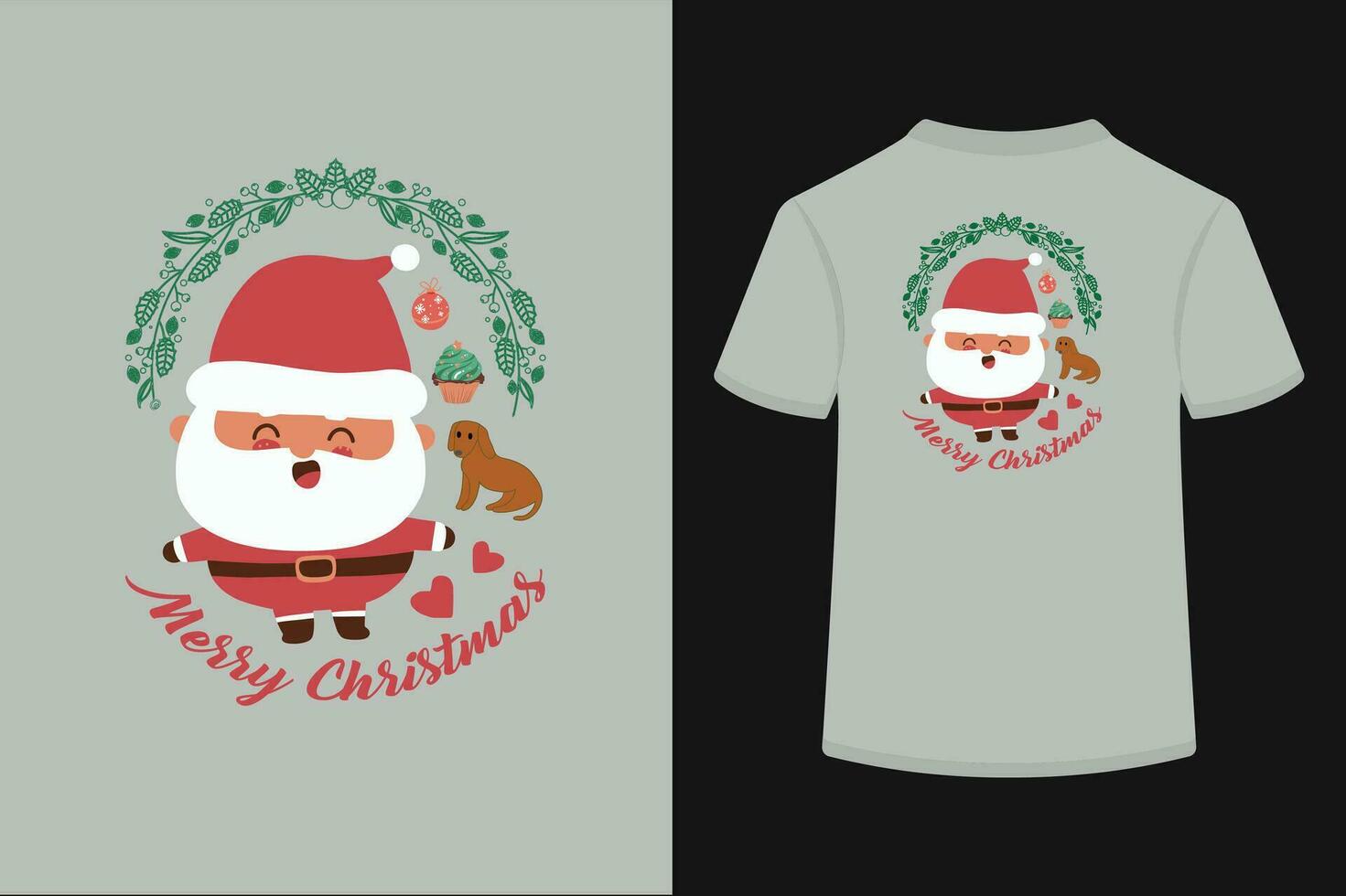 alegre Navidad vector camiseta diseño.