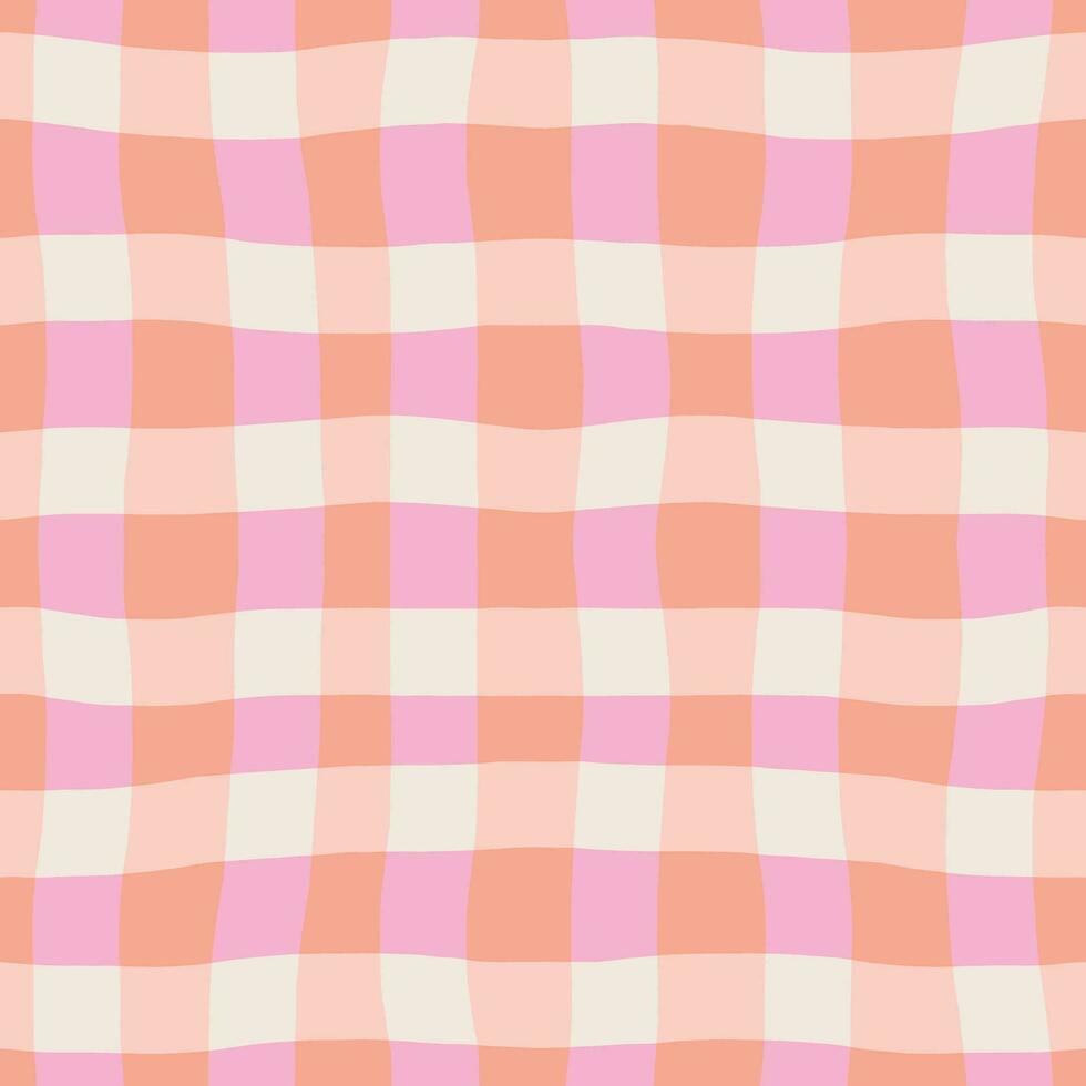 Bold classic plaid texture. Abstract checkered lines pattern. Vector seamless lined background