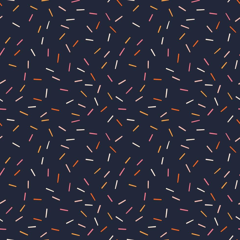 Simple geometric pattern with small chaotic lines. Seamless vector with lines. Hand drawn creative background