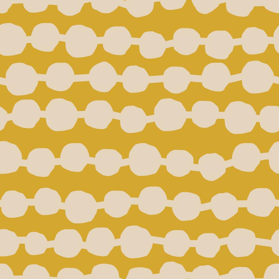 Beautiful simple pattern with hand drawn Polka Dots. Vector seamless texture with abstract circles and garland. Creative geometric background