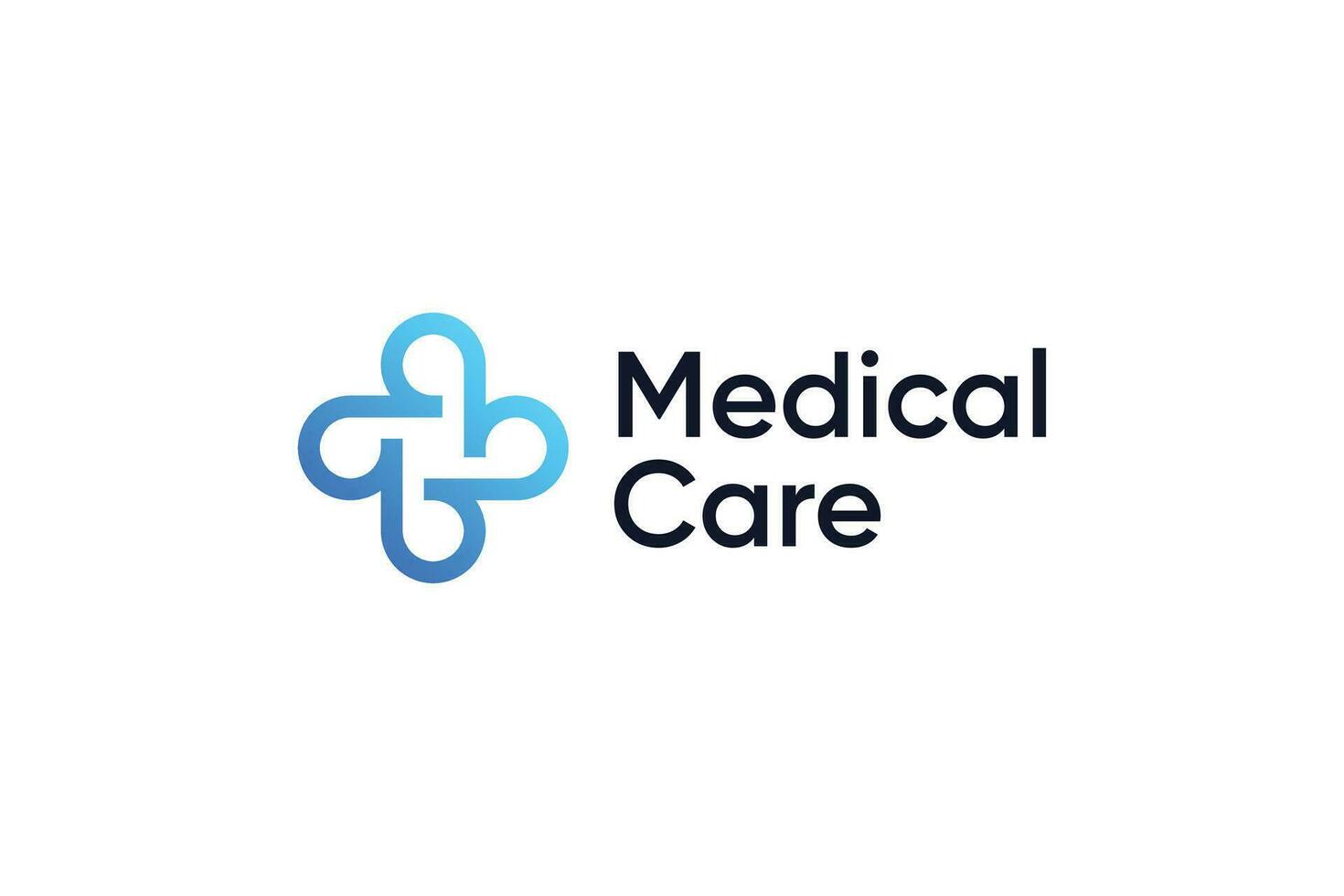 Medical health cross creative logo design vector