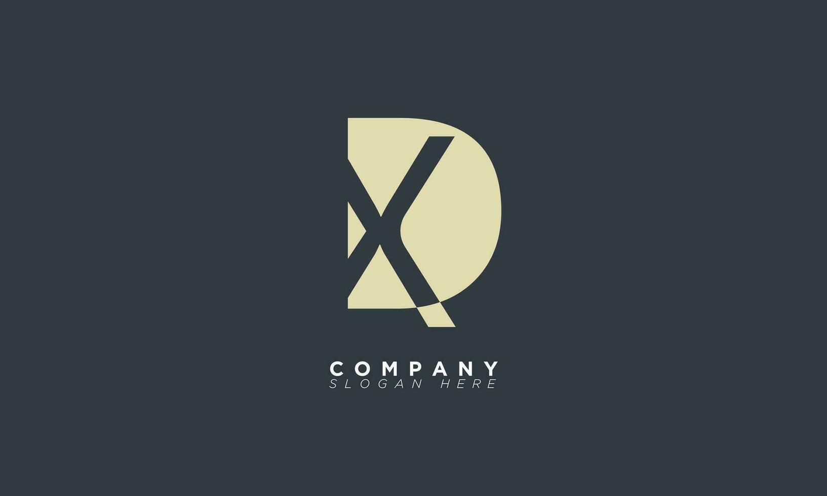 XD Alphabet letters Initials Monogram logo DX, X and D vector