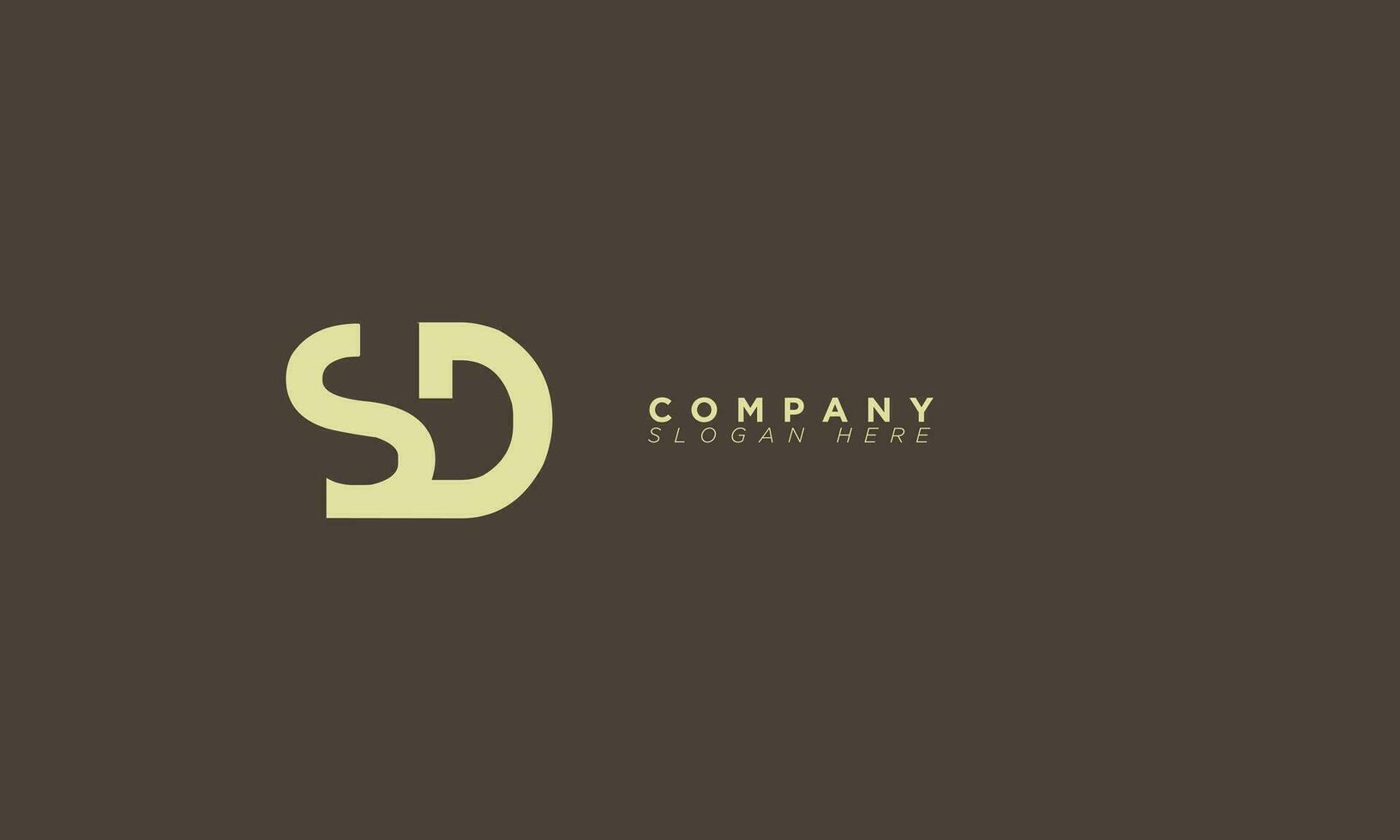 SD Alphabet letters Initials Monogram logo DS, S and D vector
