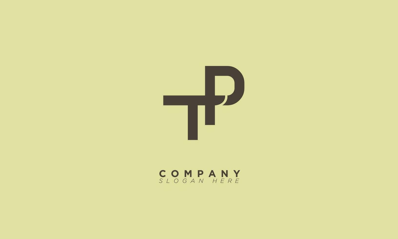 TP Alphabet letters Initials Monogram logo PT, T and P vector