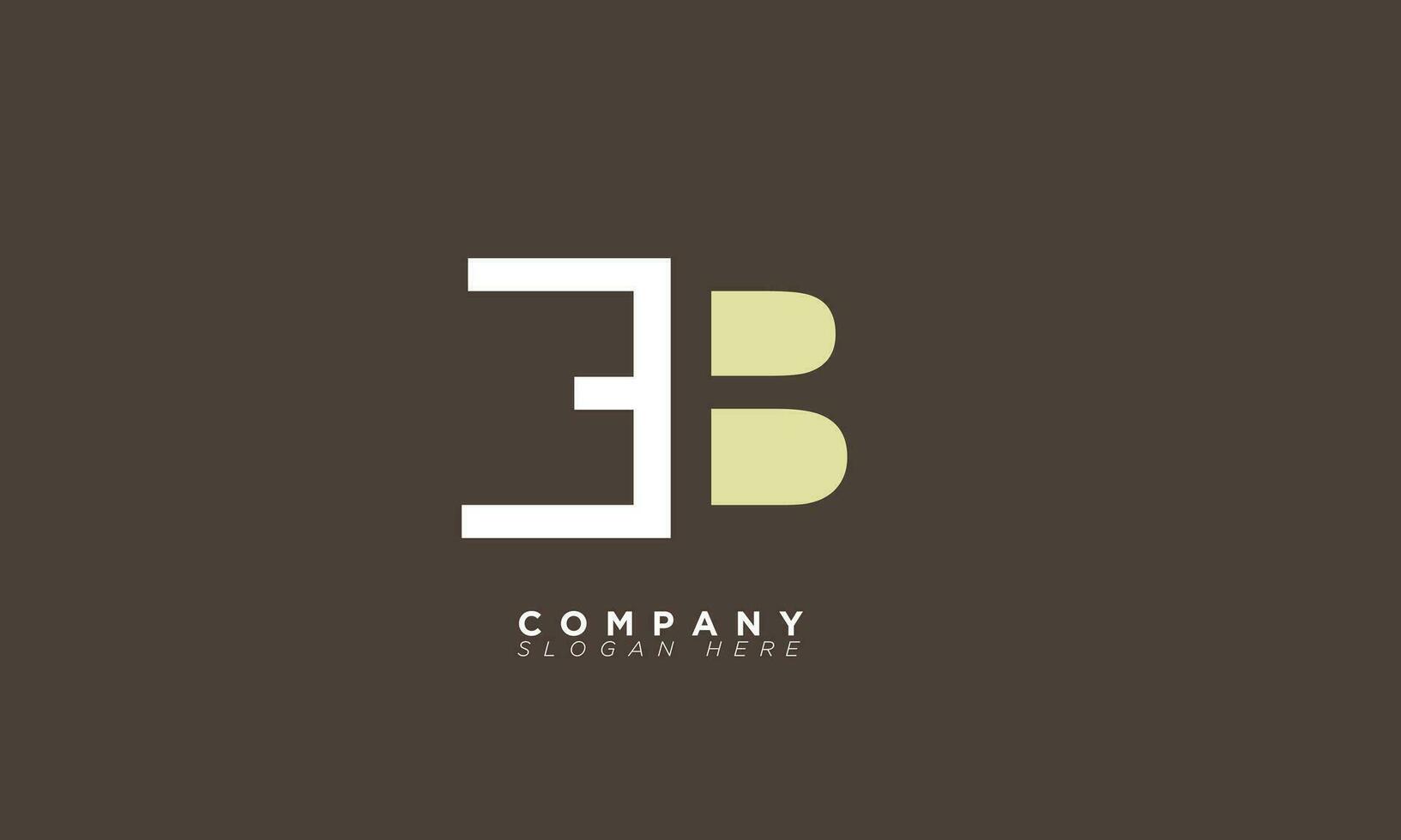 EB Alphabet letters Initials Monogram logo BE, E and B vector